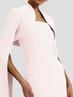 Amari Pale Pink Bolero With Soshin Dress