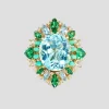 Aqua Poseidon Ring