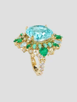 Aqua Poseidon Ring