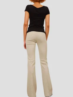 Bellini Flare Leg Pant in Beige