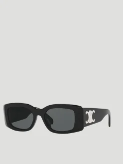 Black Maxi Triomphe Acetate Sunglasses