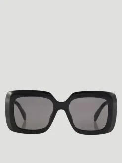 Black Shiny Bold Sunglasses