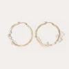 Blast Off Pearl and White Topaz Gold Vermeil Earrings