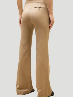 Bowie Cotton Hemp Wide-Leg Pant in Camel