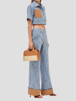 Brook Vegan Leather Pocket Top