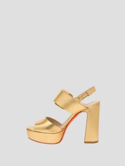 Bruxel Platform Sandal in Gold