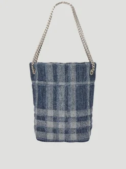 Burberry Small Lola Denim Bucket Bag