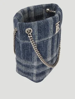 Burberry Small Lola Denim Bucket Bag