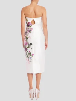 Butterfly Print and Applique Dress
