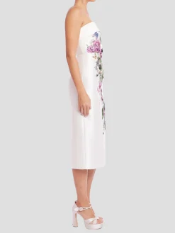 Butterfly Print and Applique Dress