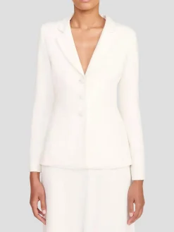 Carson Ivory Single Breasted Blazer