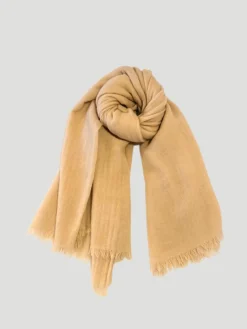 Cassia Quadra Tan Cashmere Scarf