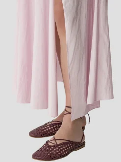 Chic Taffetas Long Wrapover Skirt