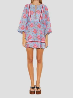 Coquille Batwing Mini Smock Dress