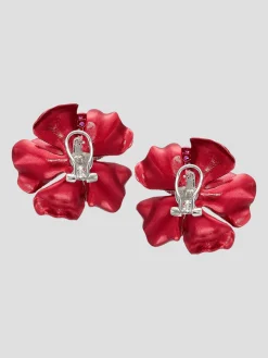 Crimson Camilia Earrings