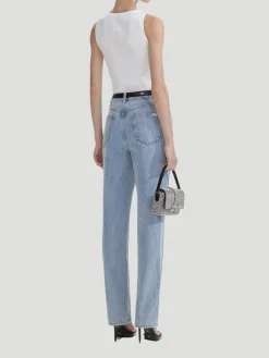 Crystal-Embellished Jeans