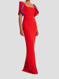 Dara Scarlet Red Long Dress