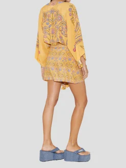 Darjeeling Silk Mini Robe Dress
