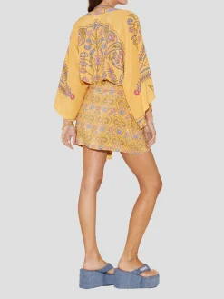 Darjeeling Silk Mini Robe Dress