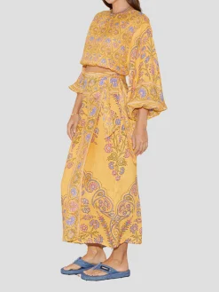 Darjeeling Wrap Maxi Skirt