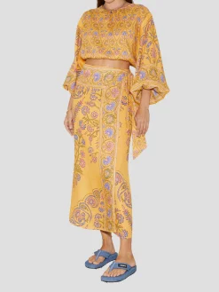 Darjeeling Wrap Maxi Skirt