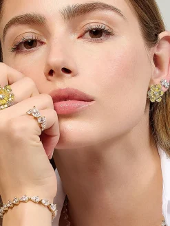 Diamond Marguerite Earrings