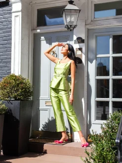 Dolores Pant in Apple Green