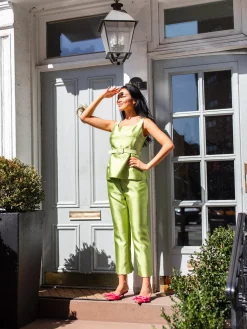 Dolores Pant in Apple Green
