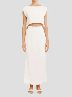 Emma Pencil Skirt in Ivory