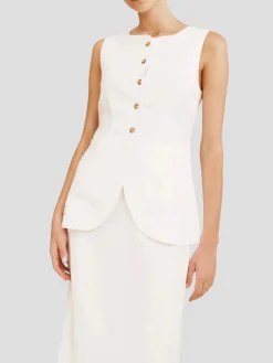 Emma Vest in Ivory