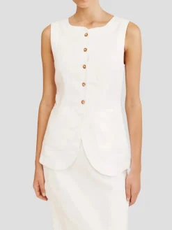 Emma Vest in Ivory
