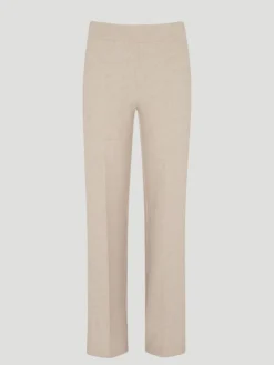 Flavia Relaxed Pant in Tan Linen