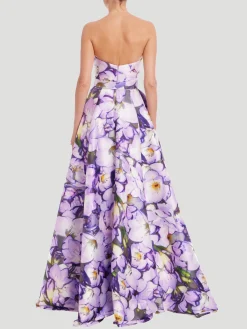 Fold Skirt Ballgown in Lilac