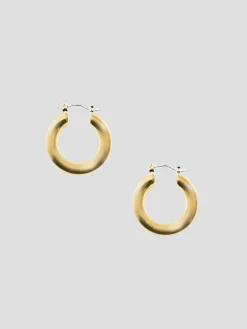 Gold Small Sleek Hoops