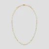16" Gold Tennis Necklace