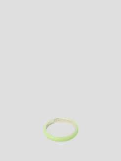 Green Unicorn Rainbow Enamel Stacking Ring