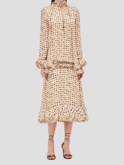 Hilana Painted Dot Dress