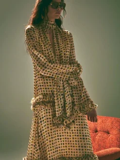 Hilana Painted Dot Dress