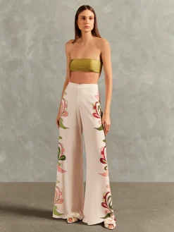 Inamorata Wide Leg Printed Pants