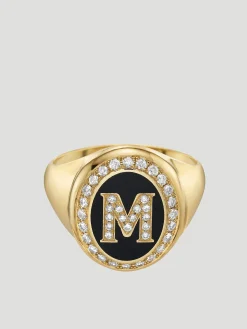 Initial Signet Ring