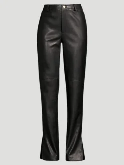 Iris Straight Leg Faux-Leather Pant