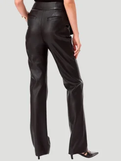 Iris Straight Leg Faux-Leather Pant