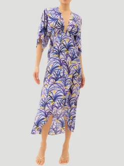 Katherine Silk Dress in Tutti Frutti