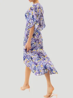 Katherine Silk Dress in Tutti Frutti