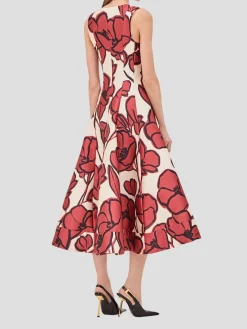 Lazaro Dress in Rust Petal
