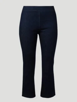 Leo Crop Flare Pant in Dark Denim