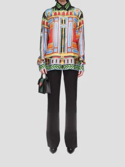 Le Palais En Fleur Silk Shirt