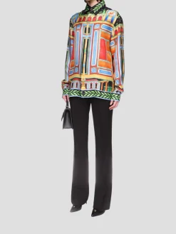 Le Palais En Fleur Silk Shirt