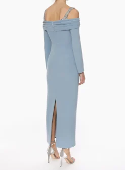 Lina Pale Blue Off The Shoulder Gown