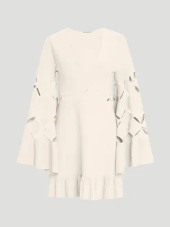Linden Mini Dress in Off White